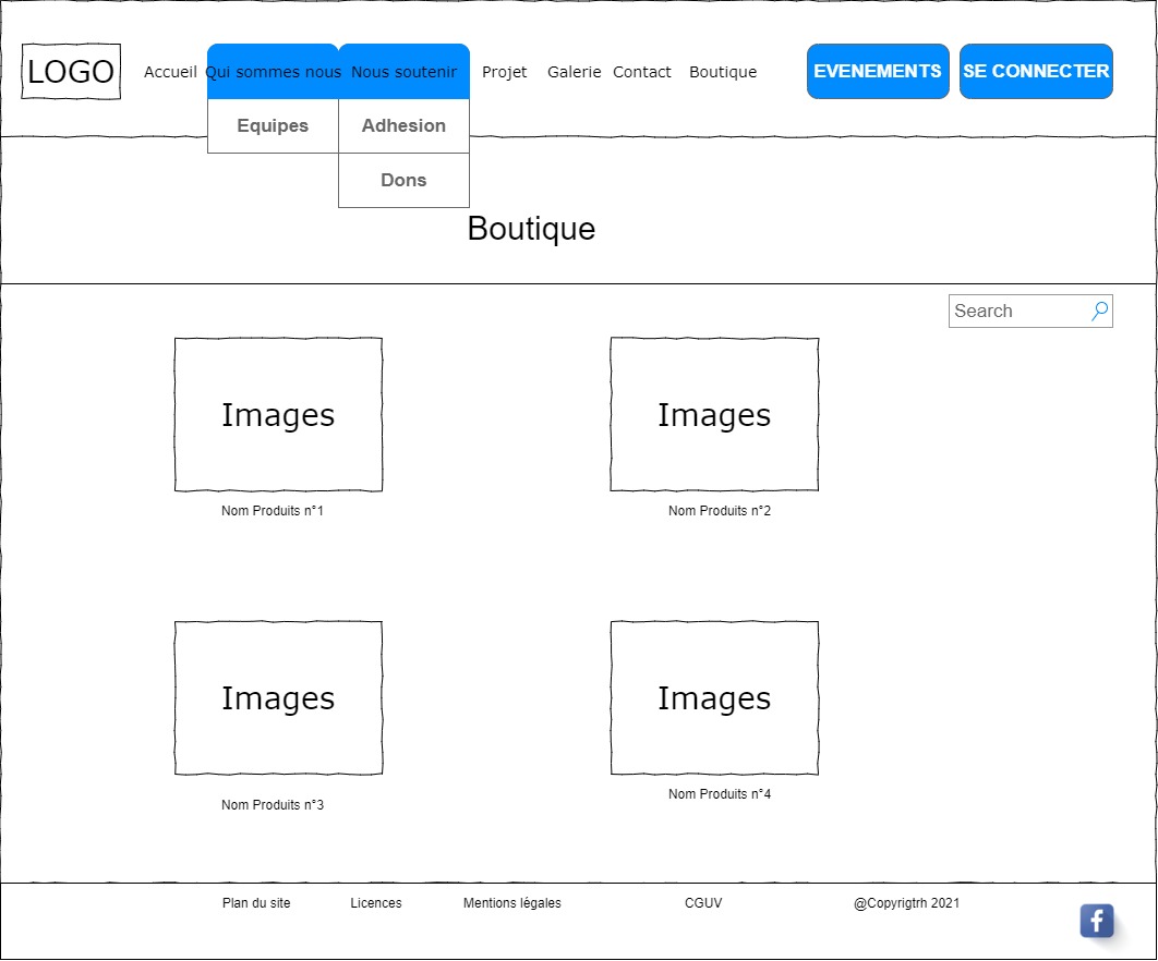 maquette site too cooleur- Page Boutique
